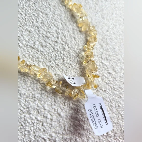 NWT! Free People, Single Strand Beaded Necklace, Citrene -NEW! - Picture 6 of 9